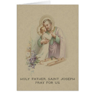St. Joseph Father Jesus Traditional Saint Cards