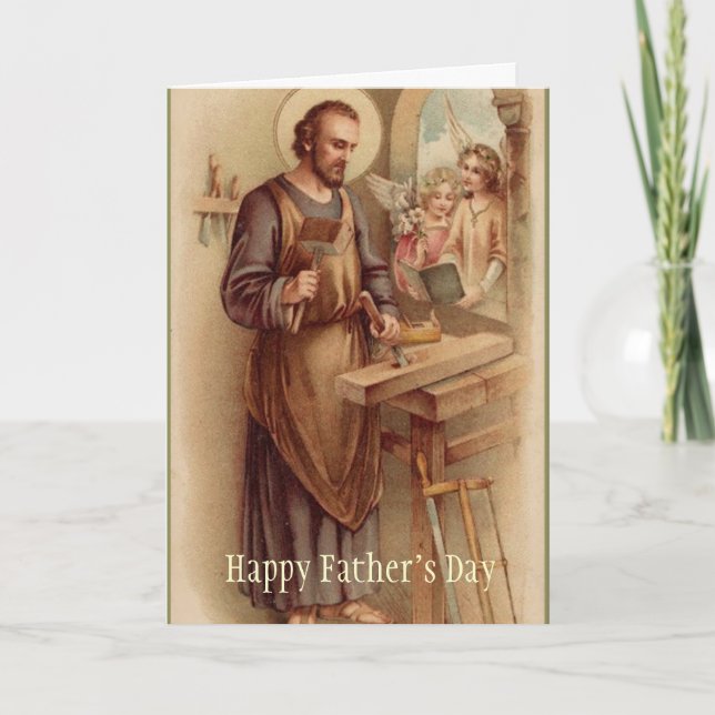 St. Joseph  FATHER'S DAY Angels Tools Card (Front)
