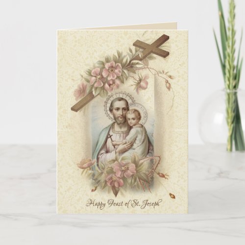 St Joseph Feast Catholic Prayer Card