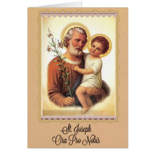 St Joseph Feast Day Card
