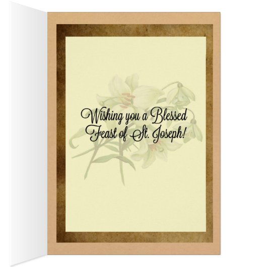 St. Joseph Feast Day Card (Inside (Right))