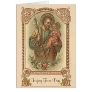 St. Joseph Feast Day Traditional Catholic Prayer Cards