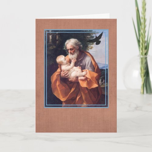 St Joseph Feast Day with Infant Jesus Card
