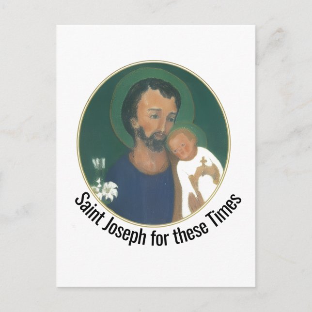 St. Joseph for these Times Flat Greeting Card (Front)