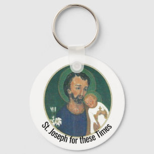 St Joseph for these Times Keychain