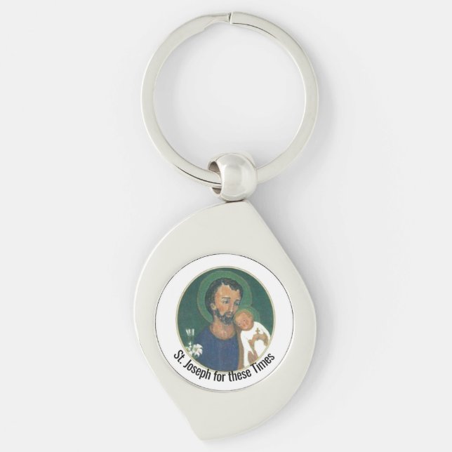 St Joseph for these Times Keychain (Front)