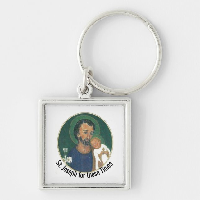 St Joseph for these Times Keychain (Front)