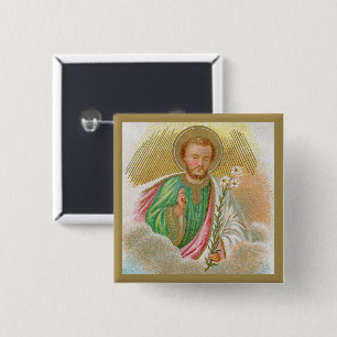 St. Joseph from a ‘Pilgrimage Card’ (Detail; B 01) Button