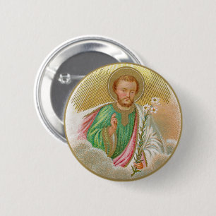 St. Joseph from a ‘Pilgrimage Card’ (Detail; B 01) Button