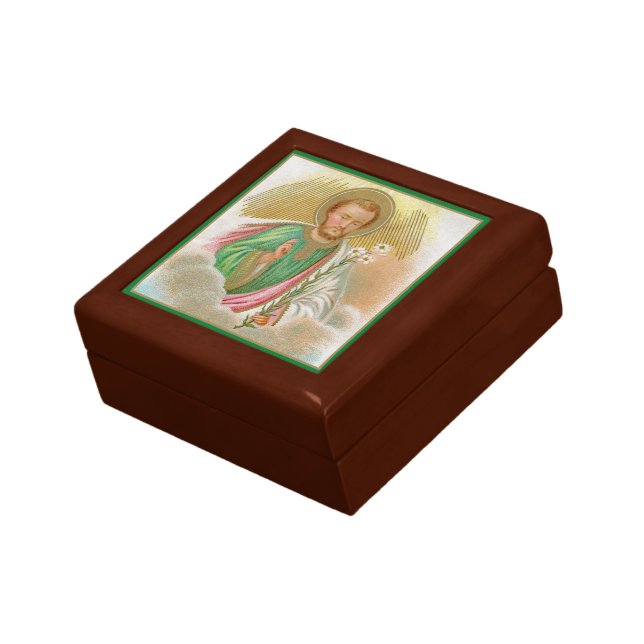 St. Joseph from a ‘Pilgrimage Card’ (Detail; B 01) Gift Box (Side)