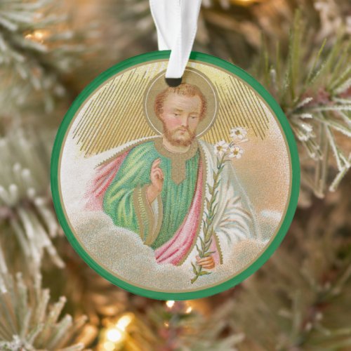 St Joseph from a âPilgrimage Cardâ Detail B 01 Ornament
