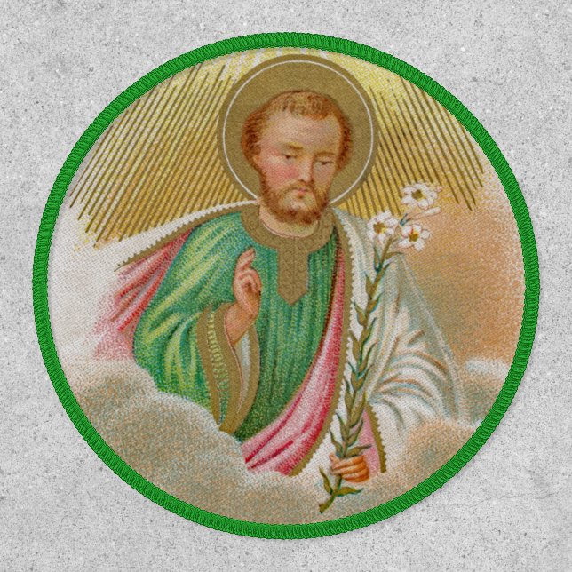 St. Joseph from a ‘Pilgrimage Card’ (Detail; B 01) Patch (Front)