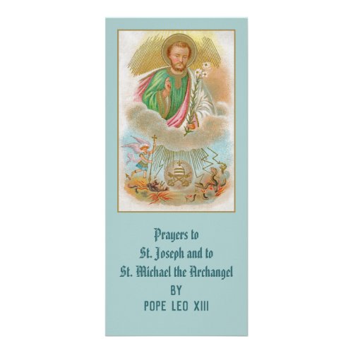 St Joseph from a âPilgrimage Cardâ with Prayers Rack Card