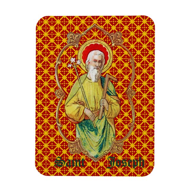 St. Joseph from a Trade Card (TC 01) Magnet (Vertical)