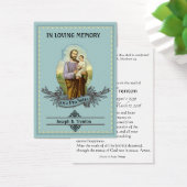 St. Joseph Funeral Catholic Memorial Holy Card (Desk)