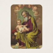 St. Joseph Jesus Angels Funeral Prayer Holy Card 