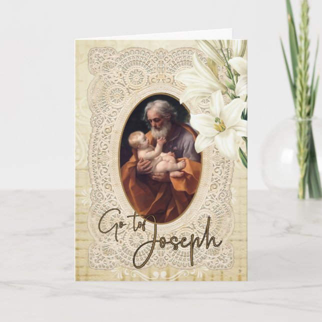 St. Joseph Jesus Catholic Religious Pope Pius IX Holiday Card (Front)