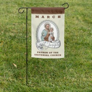St. Joseph & Jesus March Garden Flag Religious