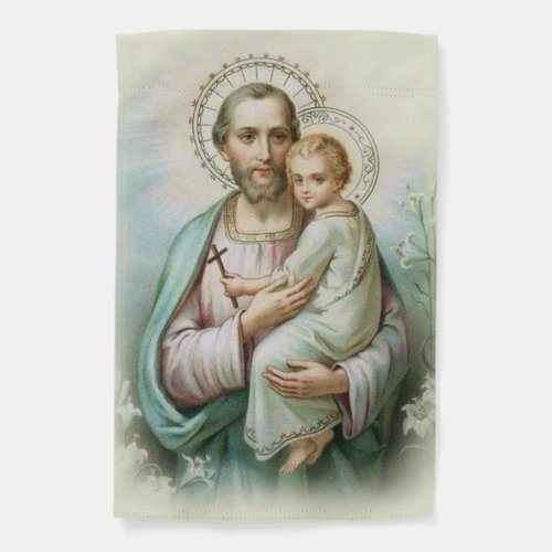 St Joseph  Jesus March Garden Flag  Religious