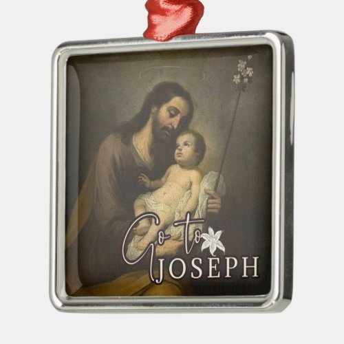 St Joseph Jesus Religious Catholic Metal Ornament