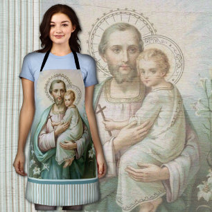 St. Joseph Jesus Traditional Catholic Religious Apron