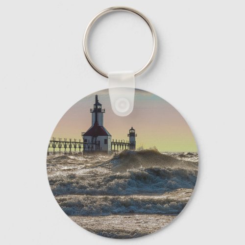 St Joseph Lighthouse Painterly Keychain