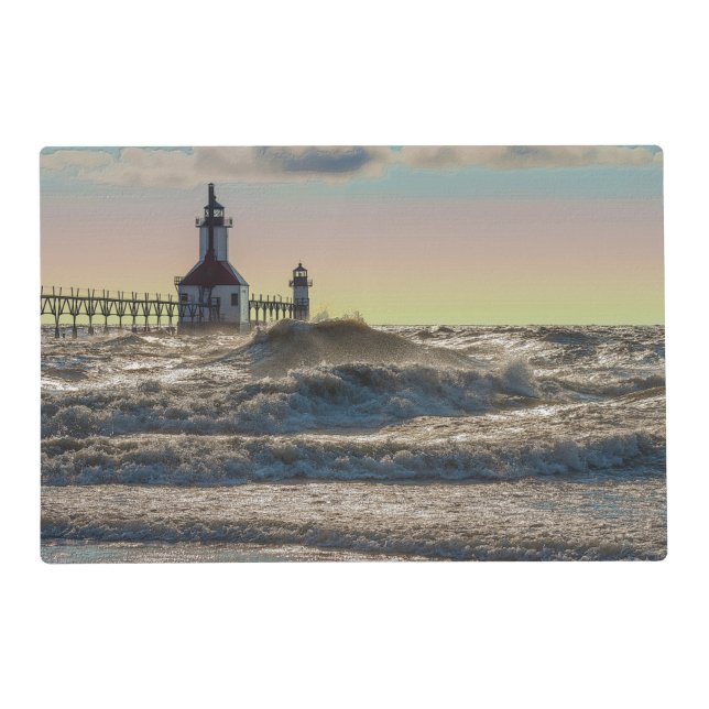 St Joseph Lighthouse Painterly Placemat (Front)