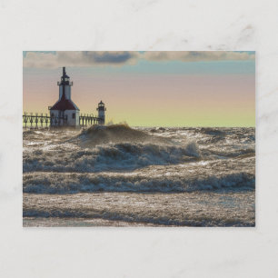 St Joseph Lighthouse Painterly Postcard