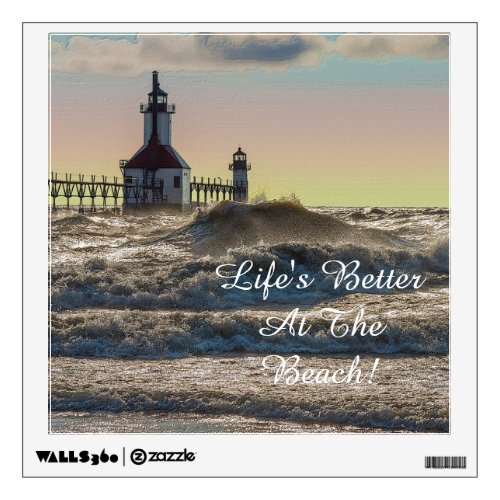 St Joseph Lighthouse Painterly Wall Decal