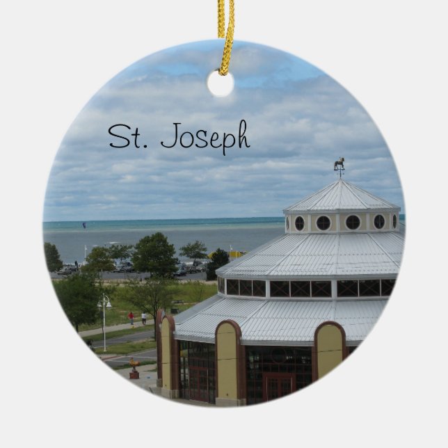 St. Joseph, Michigan Ceramic Ornament (Front)