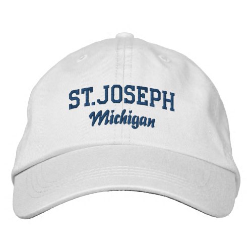 St Joseph Michigan Embroidered Baseball Hat