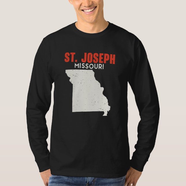 St Joseph Missouri USA State America Travel Missou T-Shirt (Front)