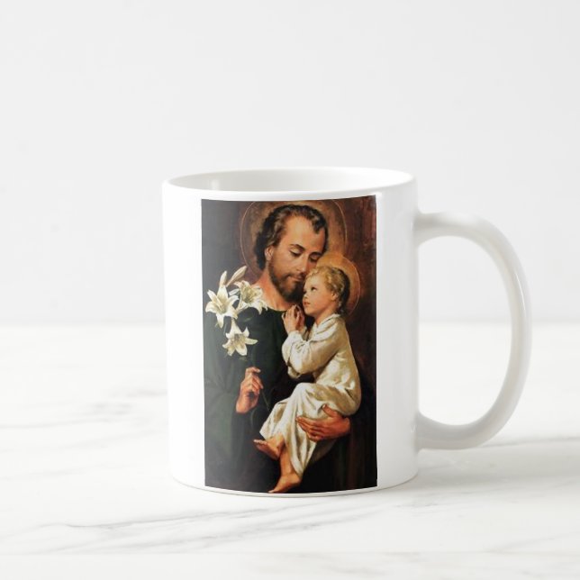 St. Joseph mug w/prayer on reverse (Right)