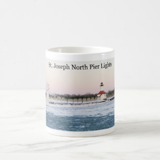 St. Joseph North Pier Lights mug