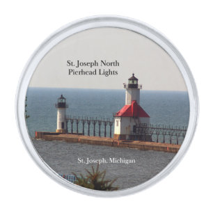 St. Joseph North Pierhead Lights lapel pin
