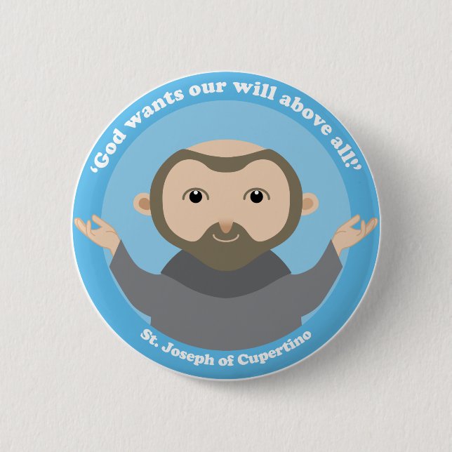 St. Joseph of Cupertino Button (Front)
