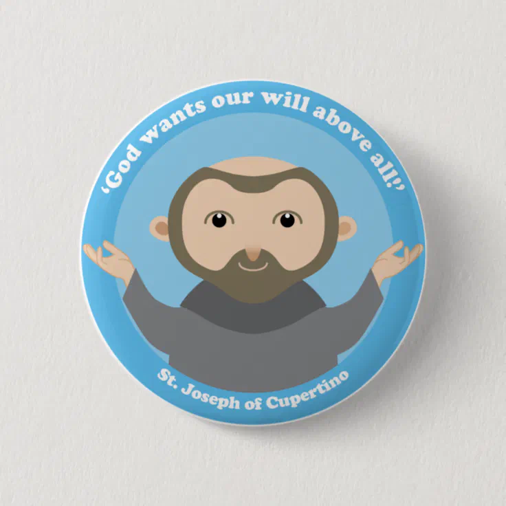 St. Joseph of Cupertino Button | Zazzle