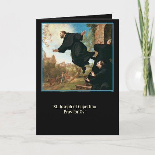 St Joseph of Cupertino Catholic Religious Card