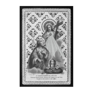 St. Joseph, Papal Symbols, and the SHJ (LT 02) Acrylic Print