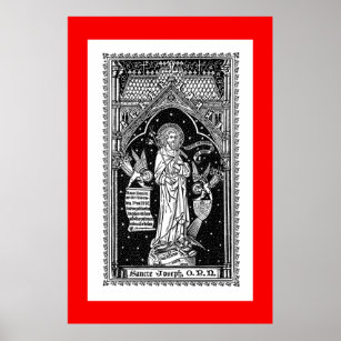 St. Joseph, Patron of the Church (DT 01) Poster