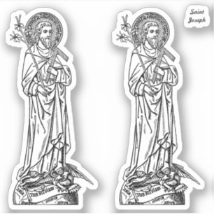 St. Joseph, Patron of the Church (DT 01) Sticker