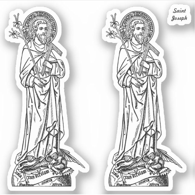 St. Joseph, Patron of the Church (DT 01) Sticker (Front)