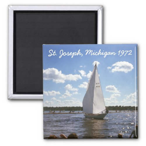 St Joseph Pier Michigan Magnet