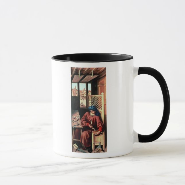 St. Joseph Portrayed as a Medieval Carpenter Mug (Right)