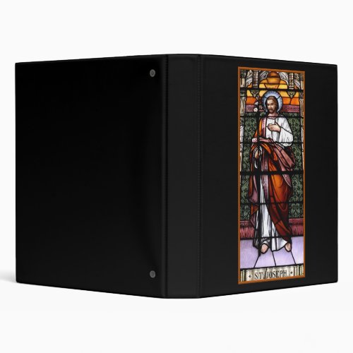 St Joseph pray for us _ stained glass window Binder