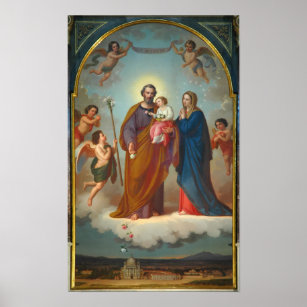 St Joseph, Protector of the Church Poster