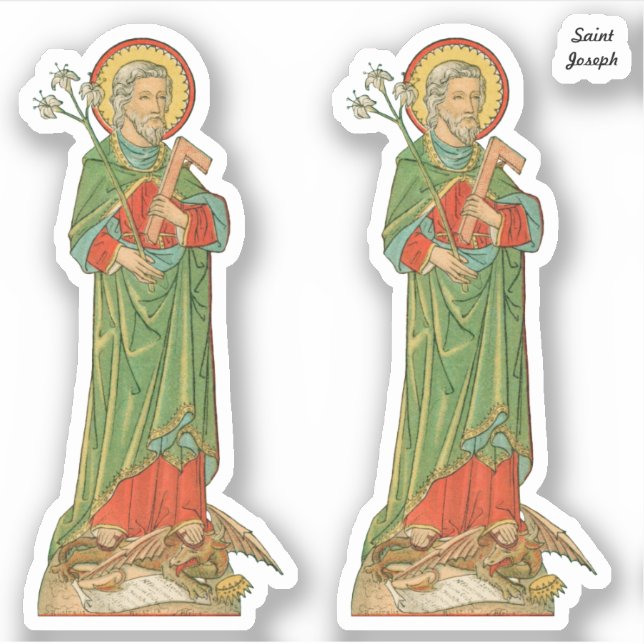 St. Joseph, Protector of the Church (VVP 09) - 2Up Sticker (Front)