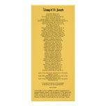 St. Joseph, Protector of the Church, with Litany Rack Card
