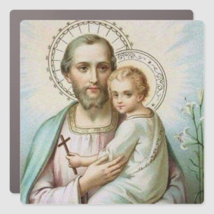 St. Joseph Religious Catholic Child Jesus Car Magnet
