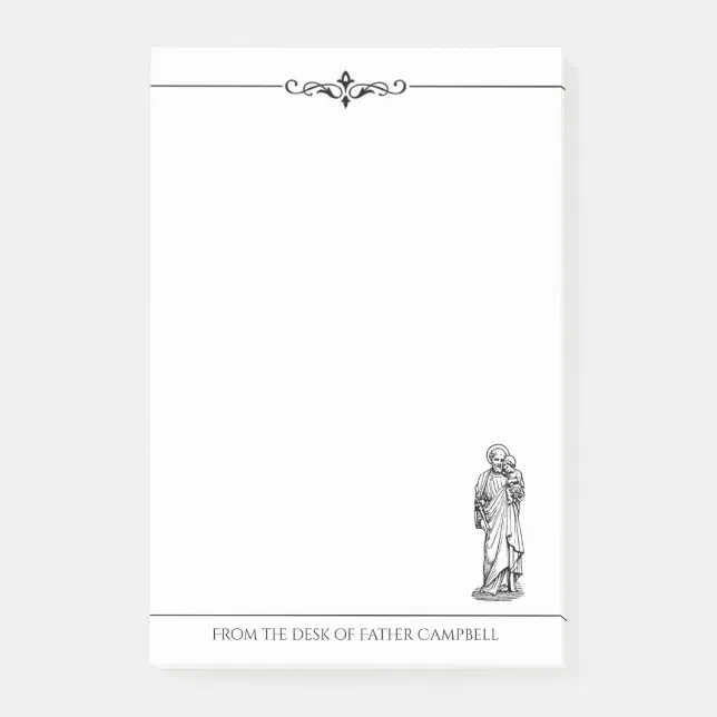St. Joseph Religious Catholic Child Jesus Post-it Notes | Zazzle